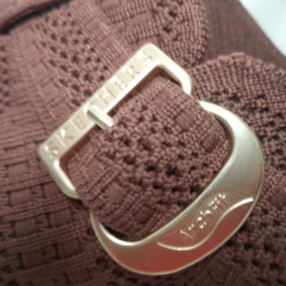 Skechers Too Late Arch Fit Granola Recycled Vegan Washable Knit Mules NEW Size 9 - Picture 7 of 12